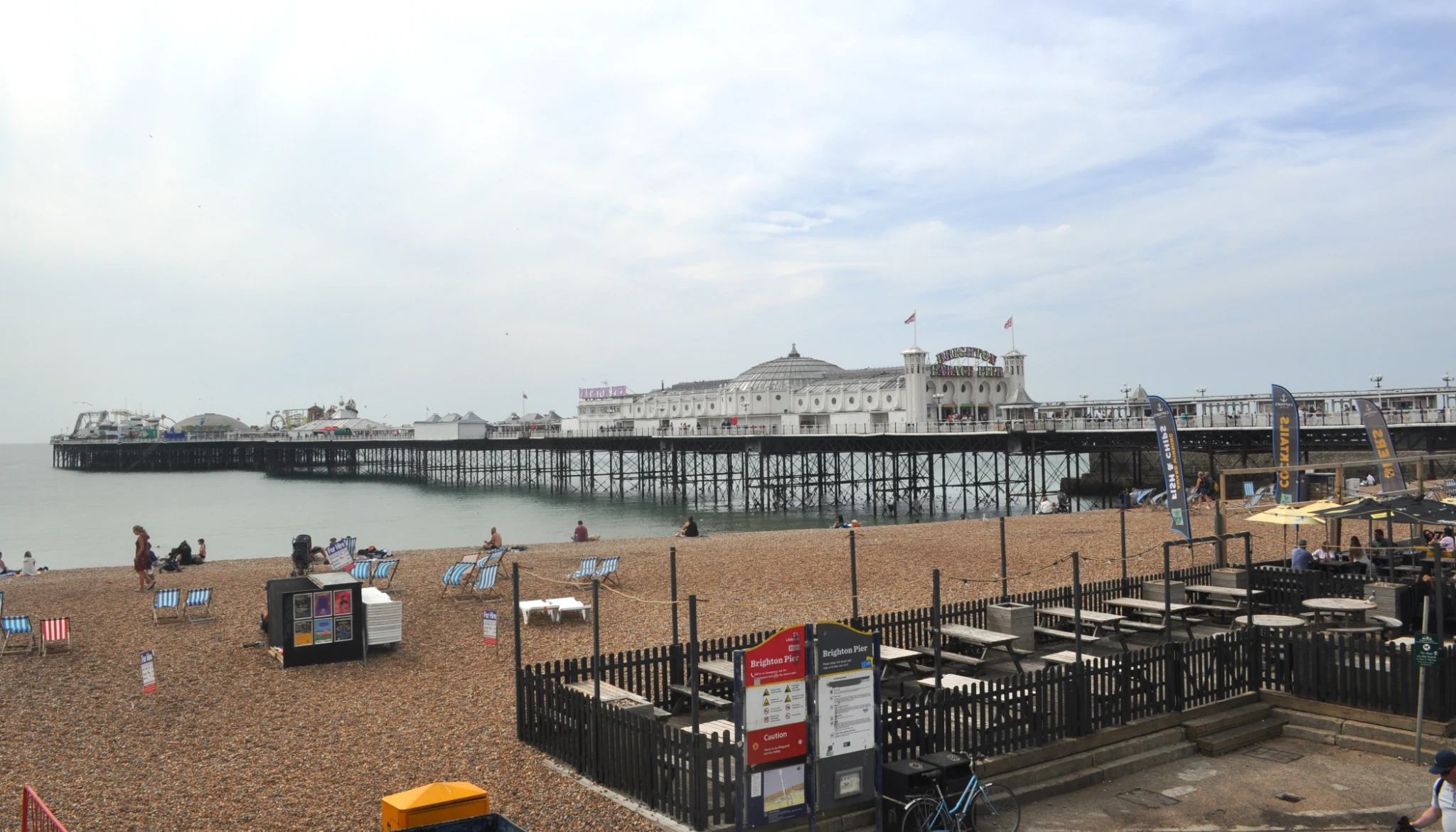 Brighton Palace Pier and pebble beach in Brighton & Hove