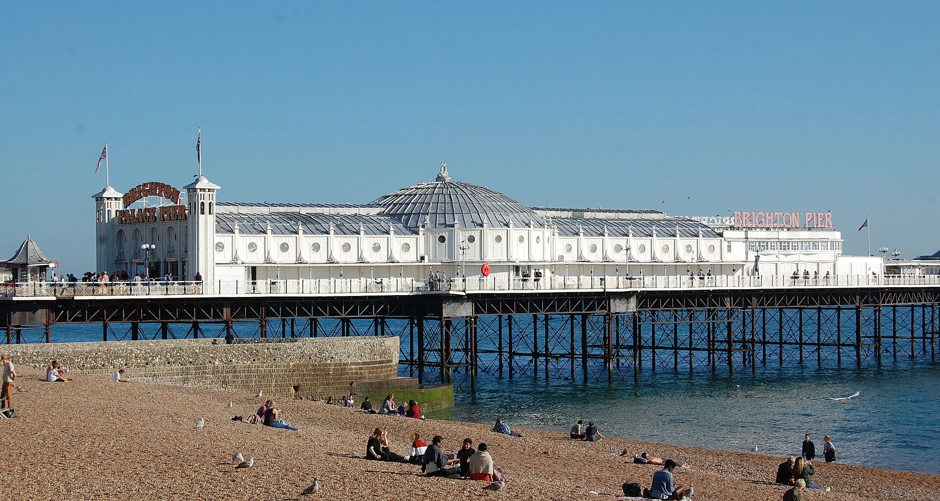 Brighton Palace Pier from the beach in Brighton & Hove Brighton Palace Pier from the beach in Brighton & Hove
