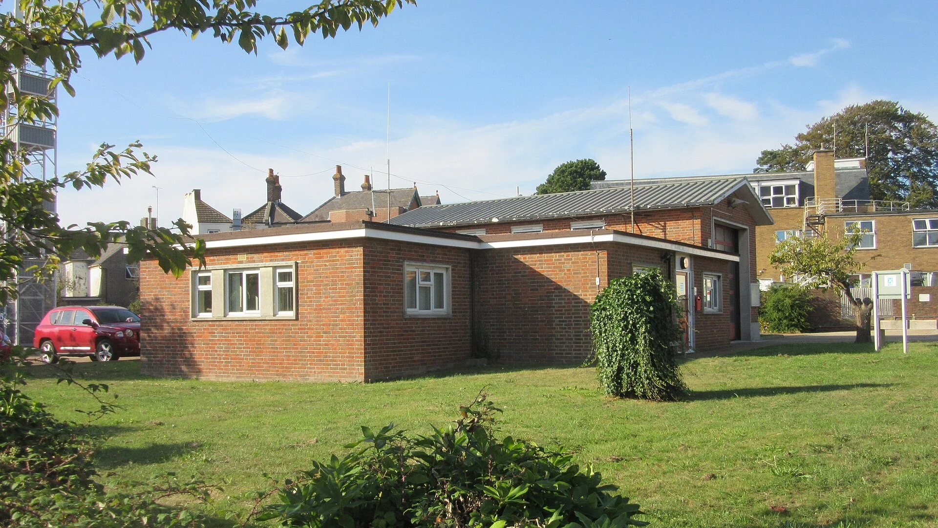 Hailsham Fire Station on Victoria Road, Hailsham, East Sussex
